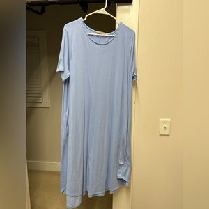 2X periwinkle dress